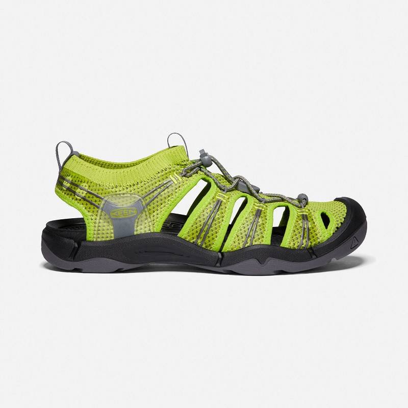 Keen EVOFIT One Trekkingsandalen Herren DE-30175 Chartreuse/Steel Grey - Keen Herrenschuhe Grün